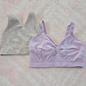 Kindred Bravely Lilac and Cream Bras